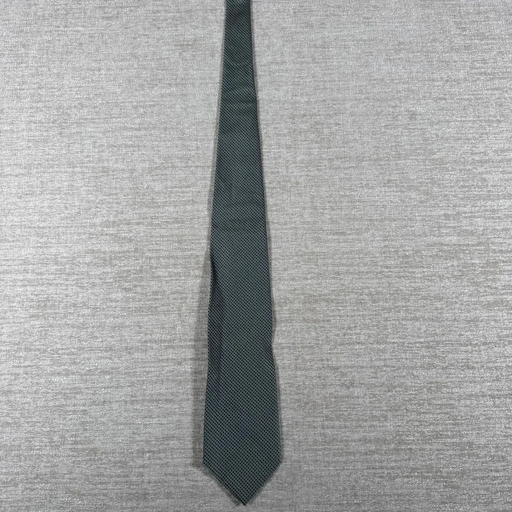 Brooks Brothers Tie Mens One Size‎ Green Geometric Silk Made in USA